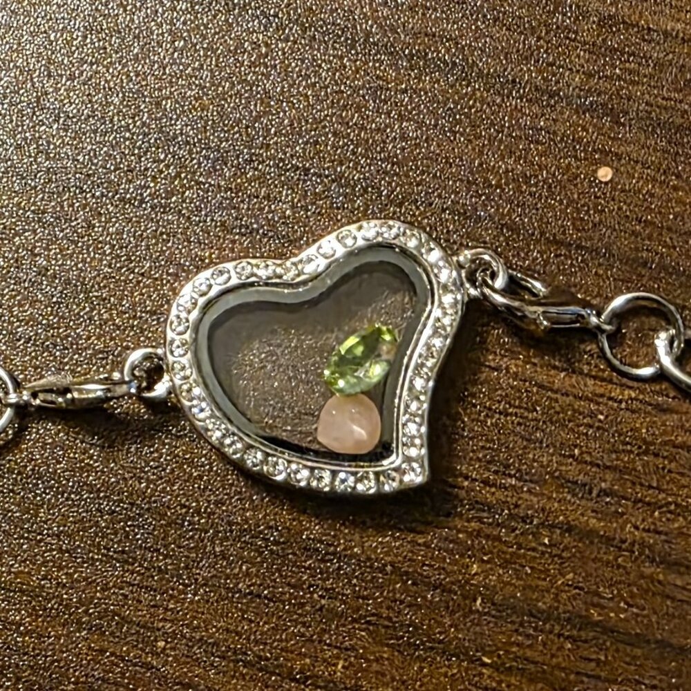 Silver Plated Locket Bracelet